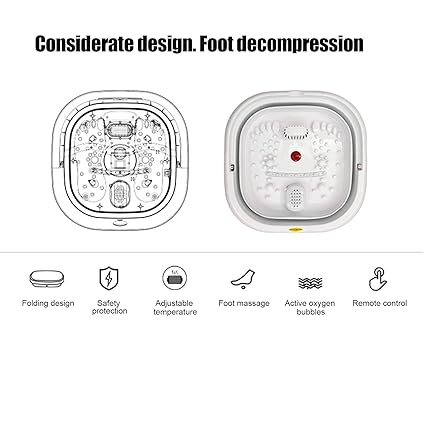 Folding Infrared Foot Spa Massager